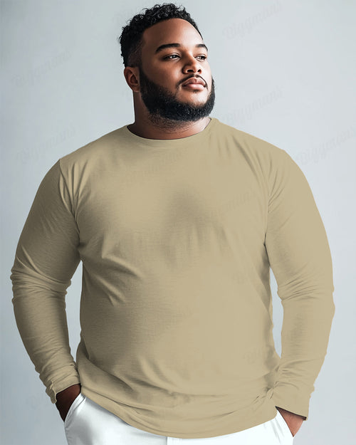 Big & Tall Solid Color T-Shirt for big men view 2