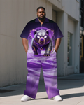 Big & Tall Gradient T-Shirt Pants Set for big men view 1