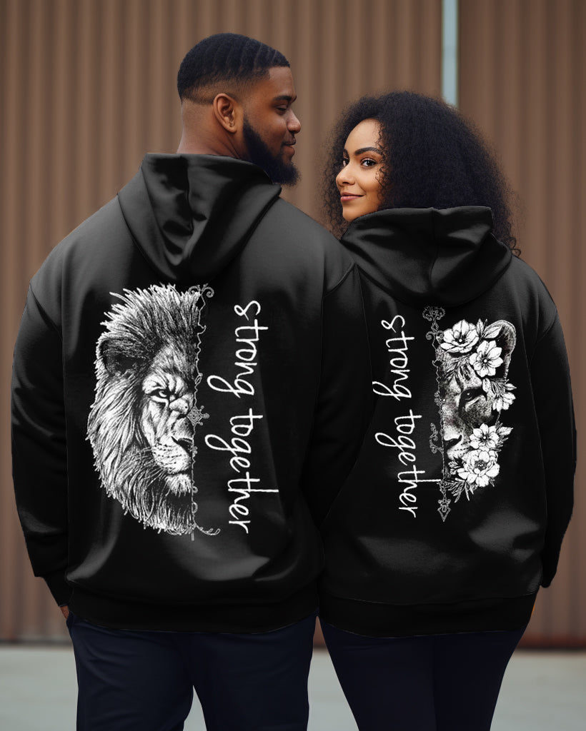 Big & Tall Streetwear Hoodie Sweatpants Set for big men view 1