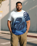 Big & Tall White Blue Gradient Jeans for big men view 1