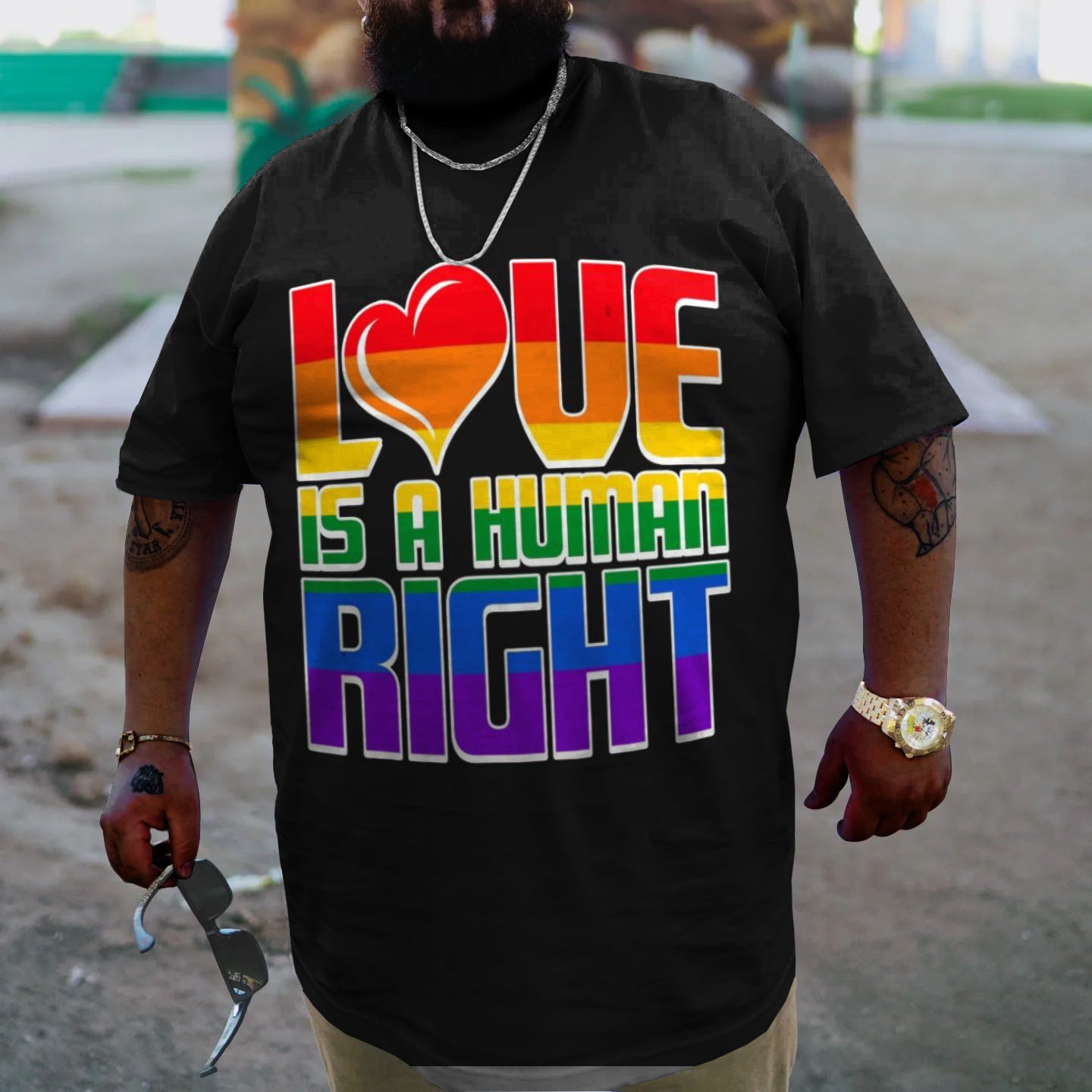 Big & Tall Graphic T-Shirt for big men