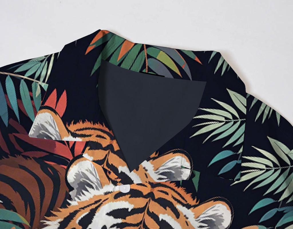 Big & Tall Hawaiian Tropical Short Sleeve Shirt for big men view 4
