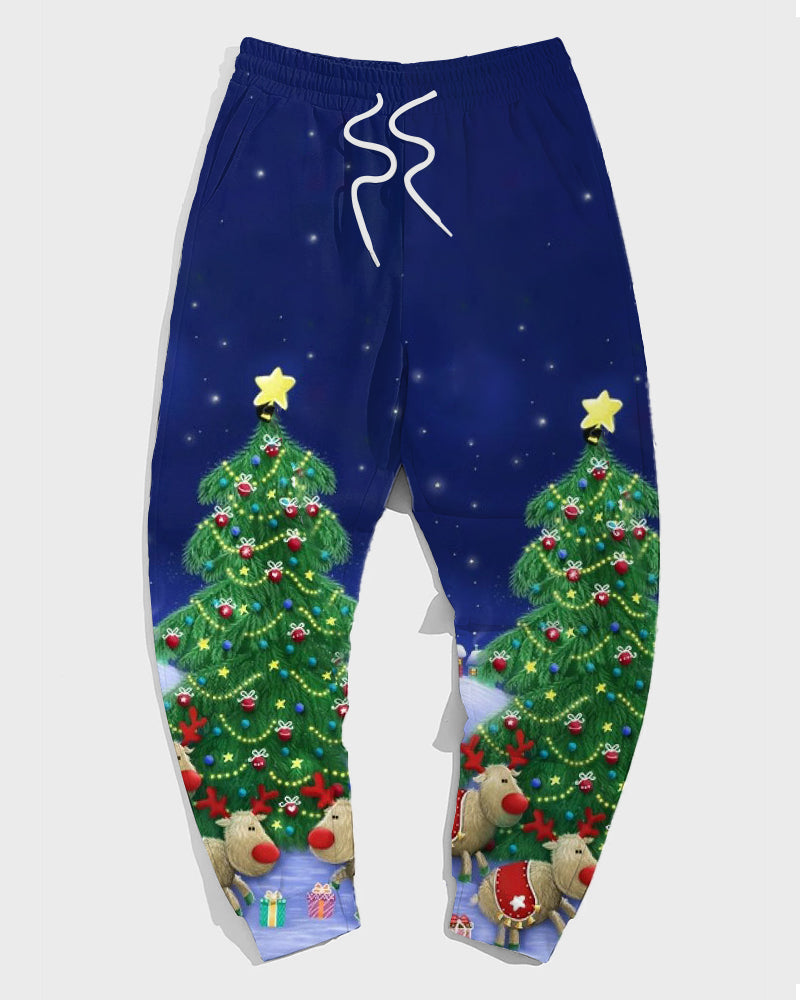 Big & Tall Graphic Hoodie Sweatpants Set for big men view 4