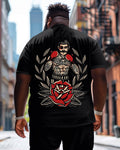 Big & Tall Graphic Floral Streetwear T-Shirt for big men view 1