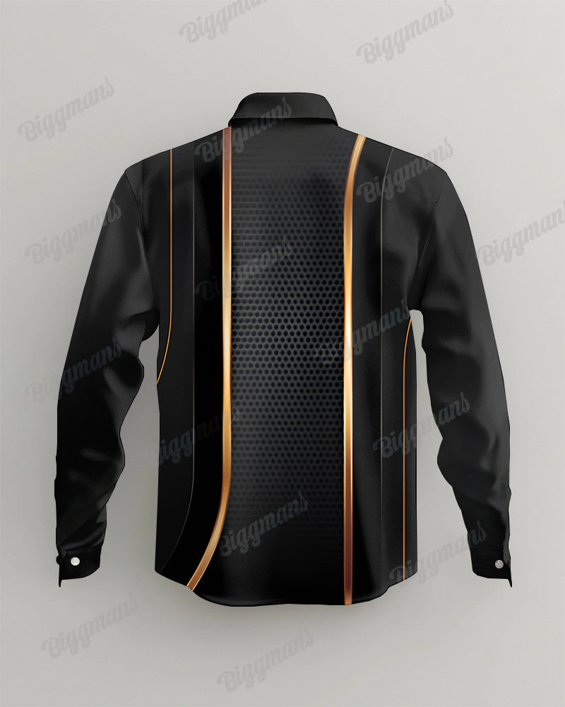 Big & Tall Gradient Graphic Shirt Pants Set for big men view 3