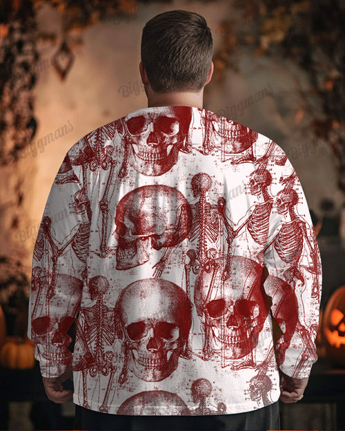 Big & Tall Graphic Skull T-Shirt for big men view 2