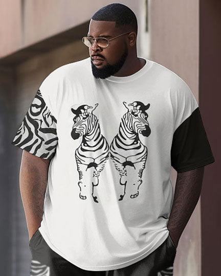 Big & Tall Streetwear Two-piece Set for big men view 2