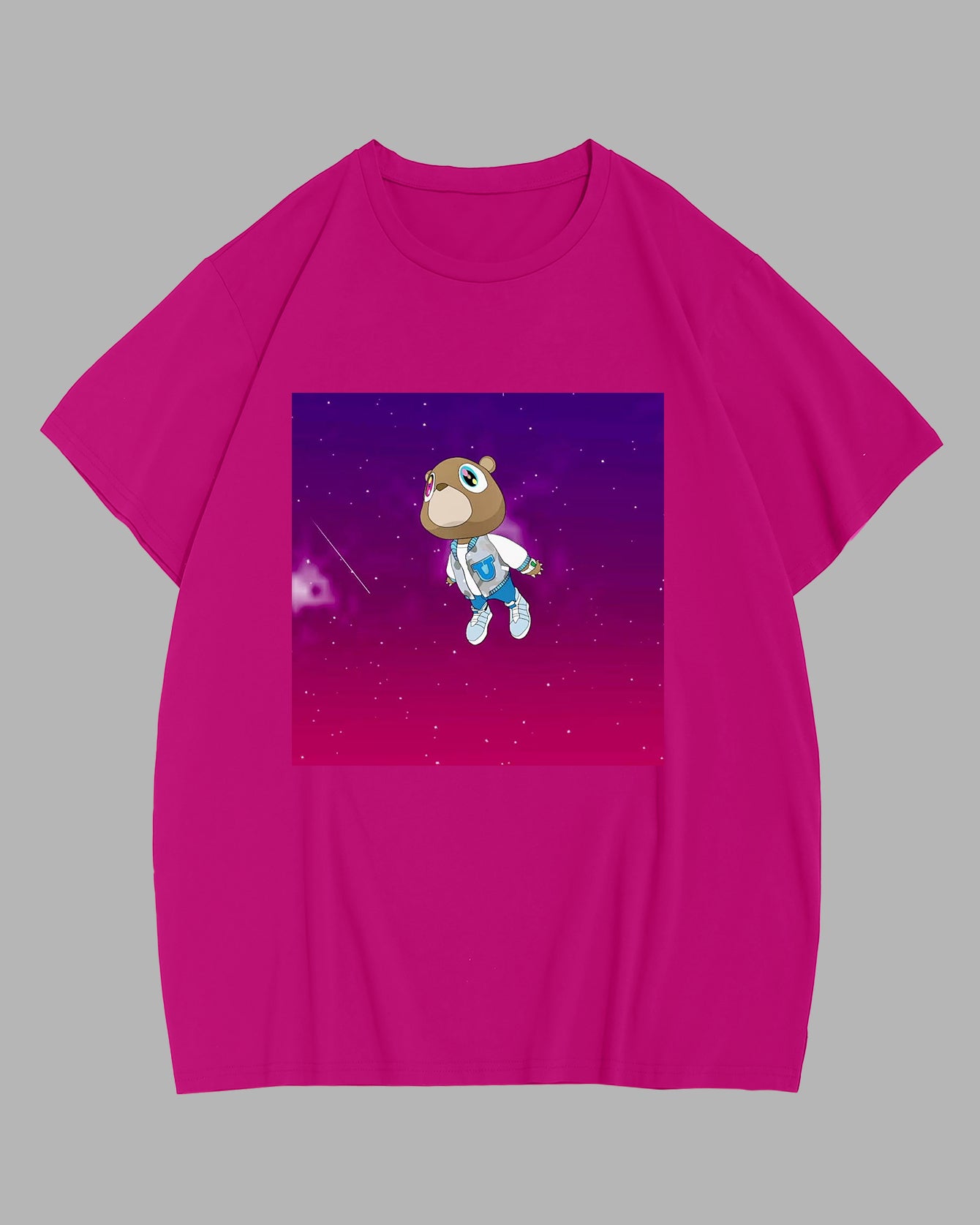 Big & Tall Pink Graphic T-Shirt for big men