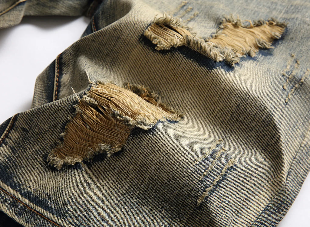 Big & Tall Denim Graffiti Streetwear Jeans for big men view 4