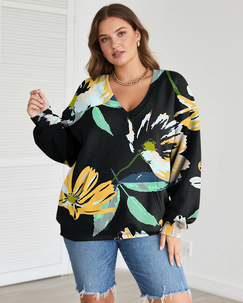 Big & Tall Graphic Floral Men's Clothing for big men view 2