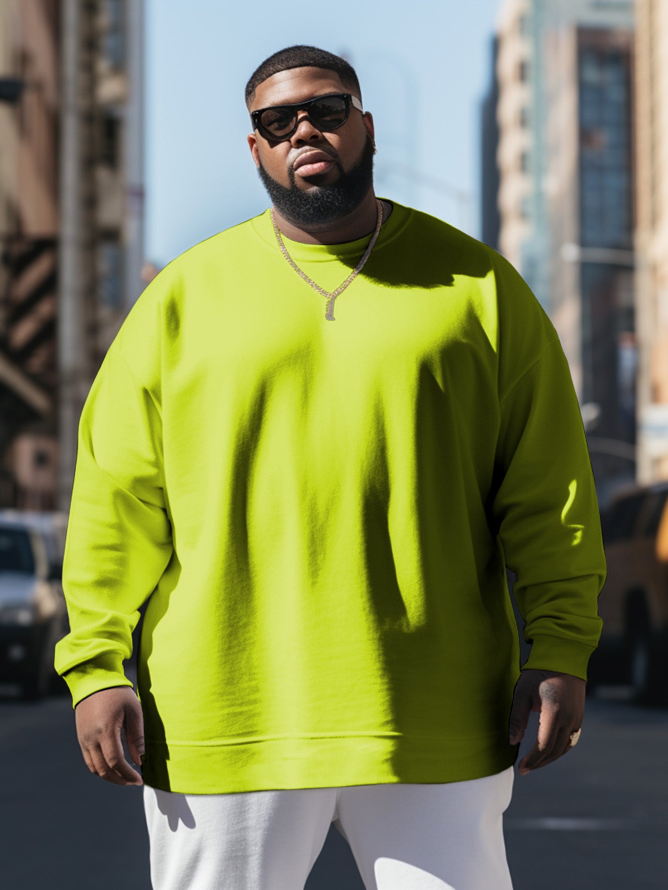 Big & Tall Solid Color Streetwear Men's Clothing for big men view 1