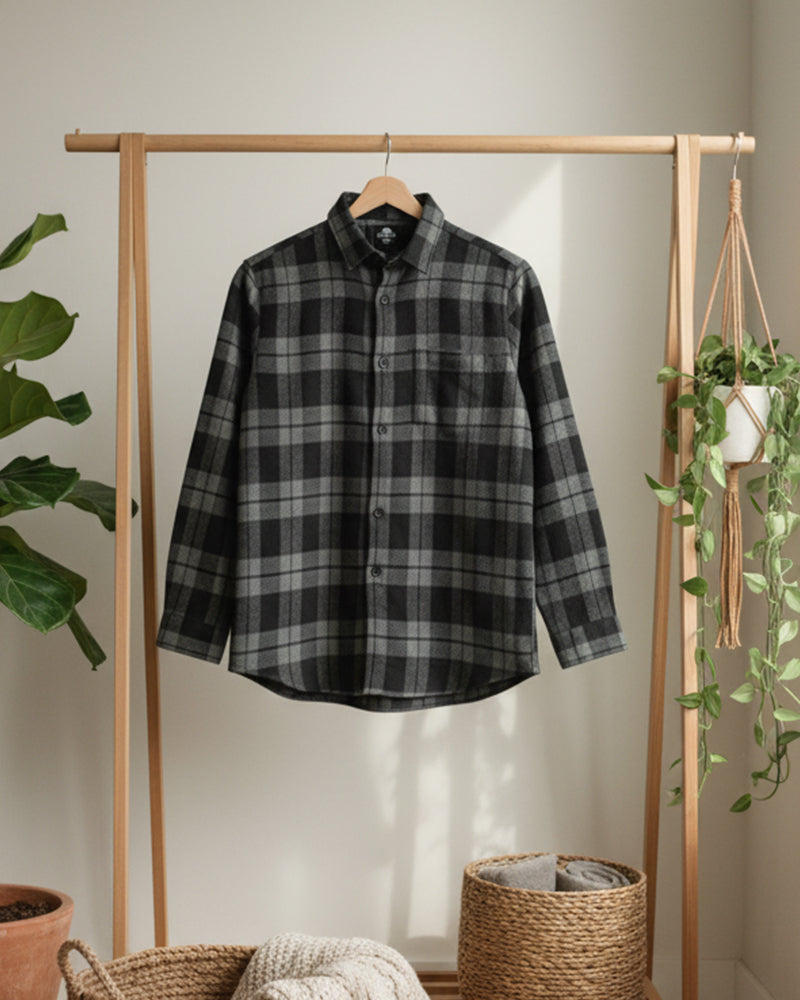 Big & Tall Black Plaid Jeans for big men view 11