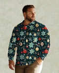 Big & Tall Streetwear Long Sleeve Shirt for big men view 1