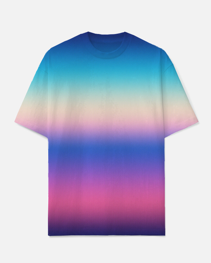 Big & Tall Blue Gradient Men's Clothing for big men