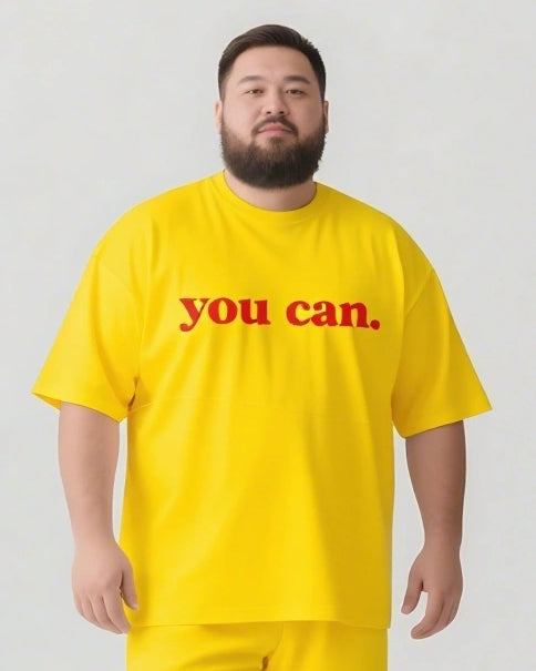 Big & Tall Graphic Streetwear Two-piece Set for big men view 9