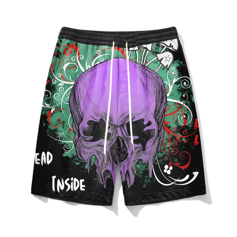 Big & Tall Skull Shorts for big men