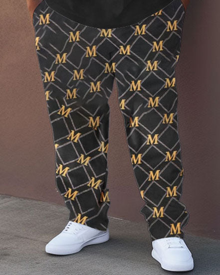 Big & Tall Streetwear Two-piece Set for big men view 3