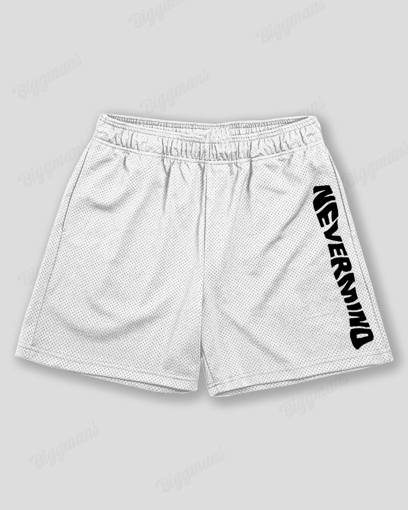 Big & Tall Black White Graphic Athletic Shorts for big men view 2