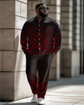 Big & Tall Gradient Vintage Two-piece Set for big men view 1