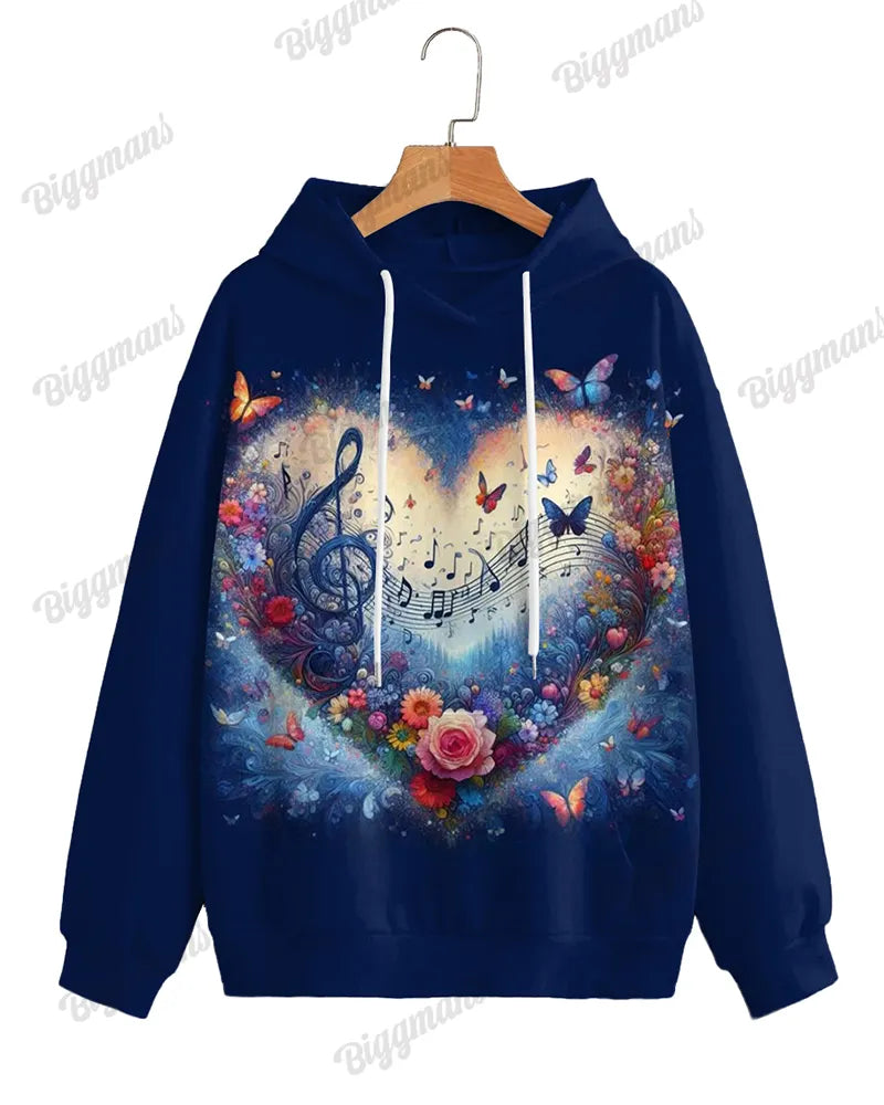Big & Tall Graphic Hoodie for big men view 3