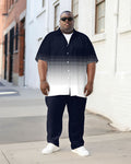 Big & Tall Gradient Geometric Graphic Jeans for big men view 1