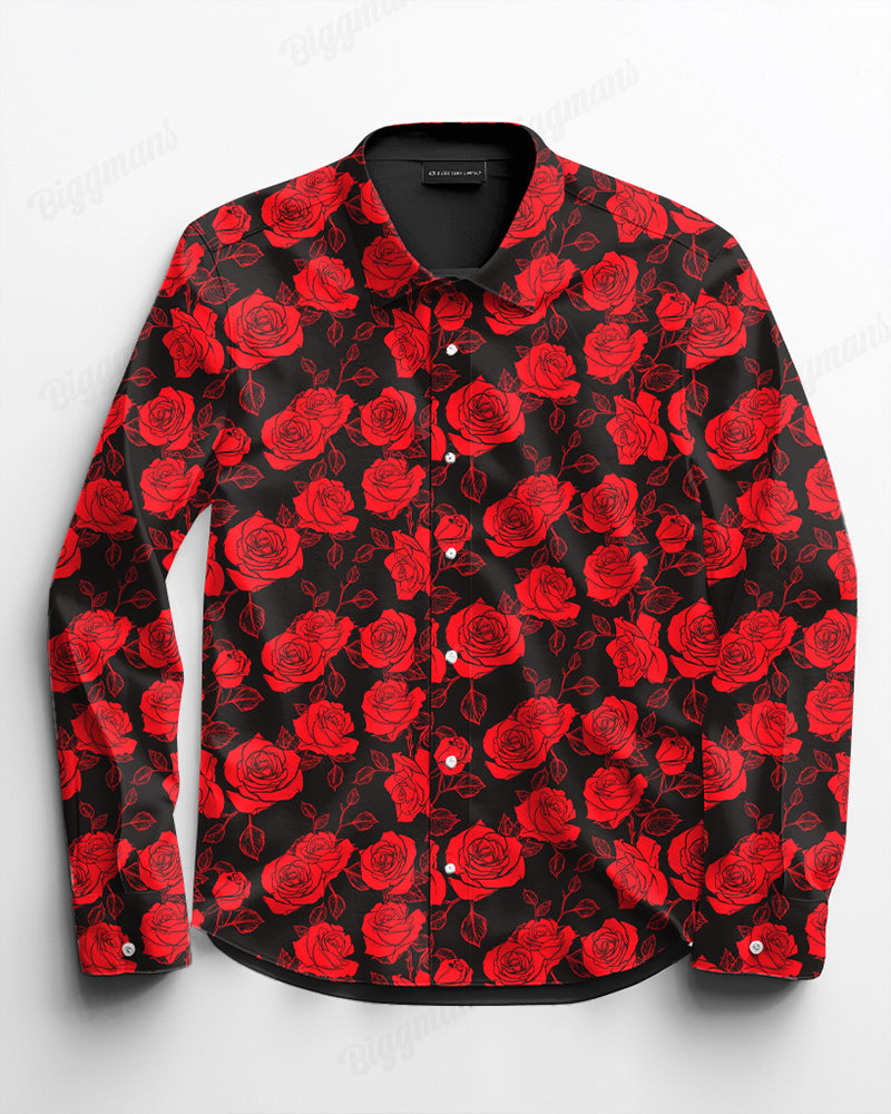 Big & Tall Streetwear Long Sleeve Shirt for big men view 2
