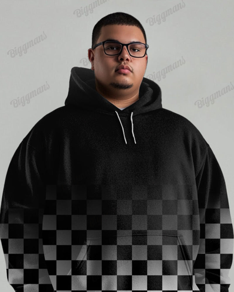 Big & Tall Gradient Graphic Hoodie for big men view 5
