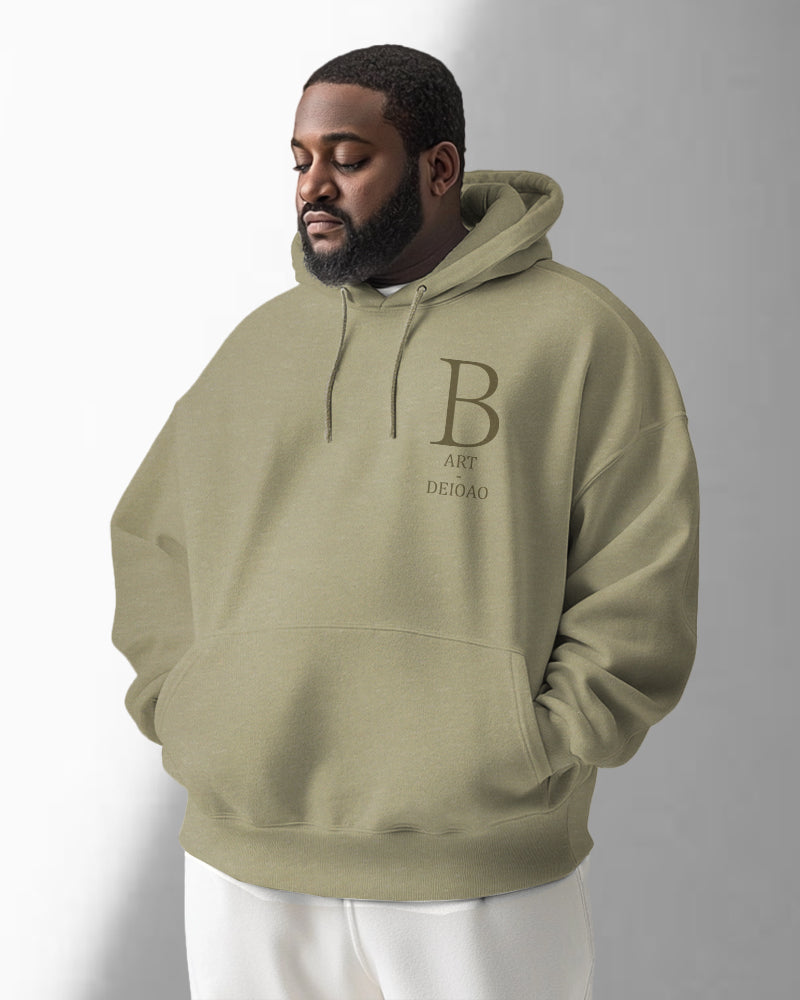 Big & Tall Athletic Streetwear Hoodie for big men view 1