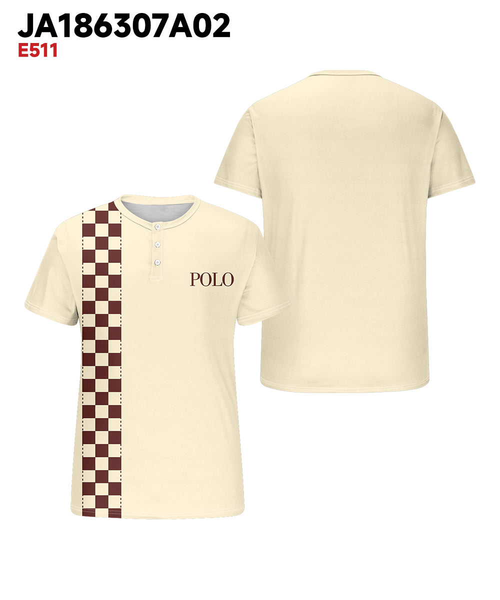 Big & Tall Yellow Plaid Graphic T-Shirt for big men view 3