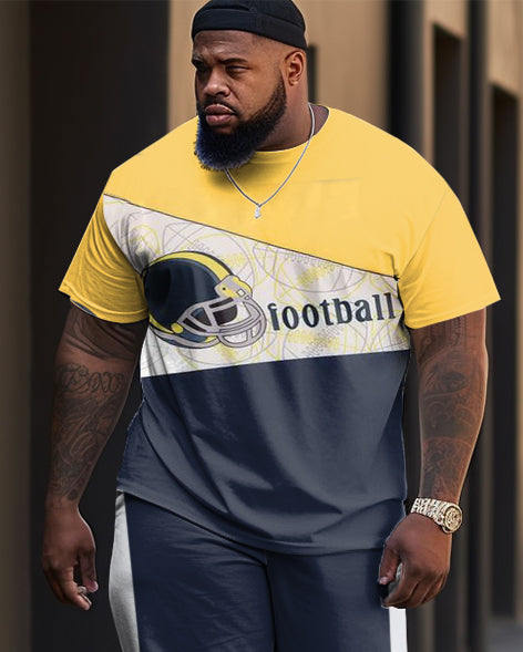 Big & Tall Streetwear Two-piece Set for big men view 2