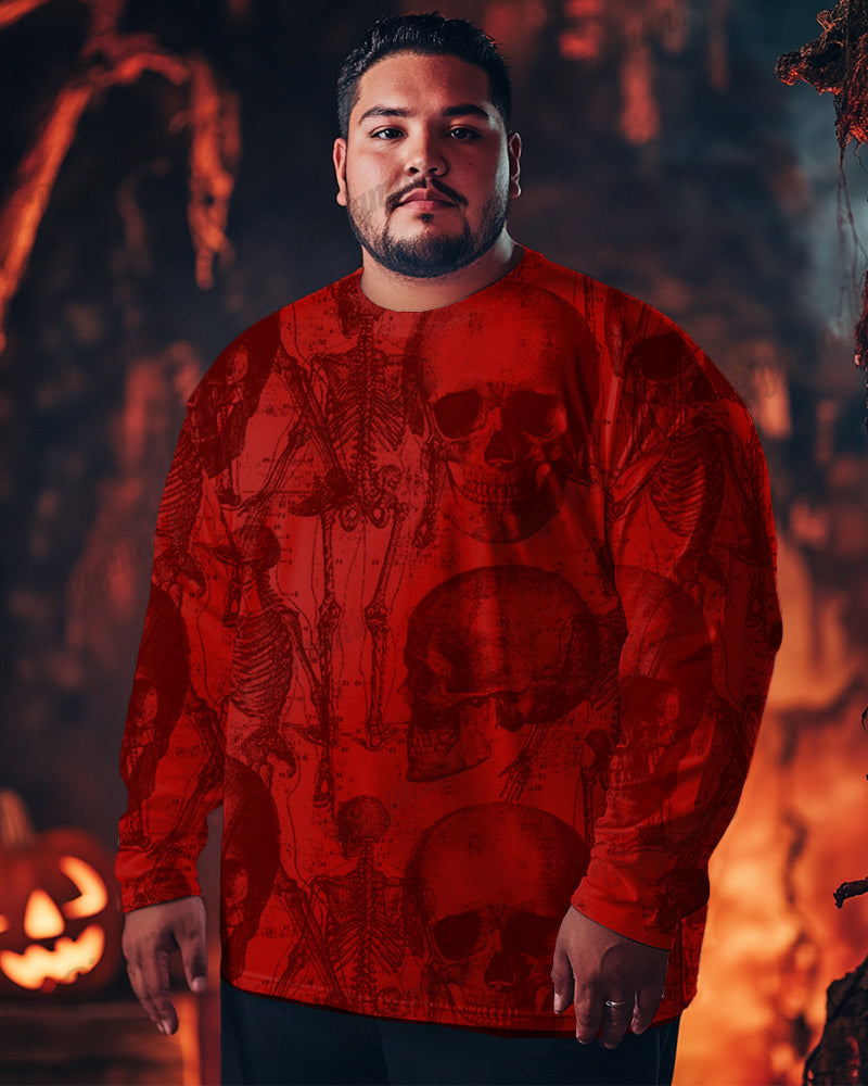 Big & Tall Graphic Skull T-Shirt for big men view 3