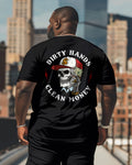 Big & Tall Streetwear Skull T-Shirt for big men view 1