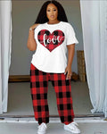 Big & Tall Streetwear T-Shirt Pants Set for big men view 1