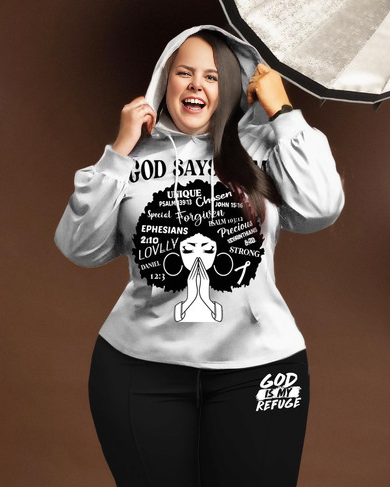 Big & Tall Hoodie Sweatpants Set for big men view 2