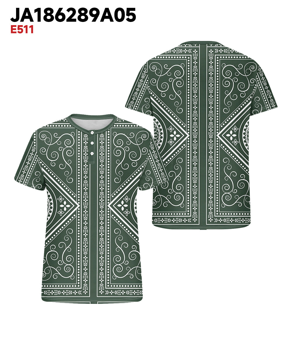 Big & Tall Green Graphic Vintage T-Shirt for big men view 3