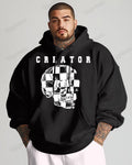 Big & Tall Graphic Skull Hoodie for big men view 1