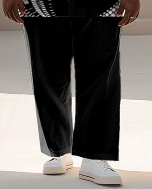 Big & Tall Geometric Graphic Business Casual Jeans for big men view 3