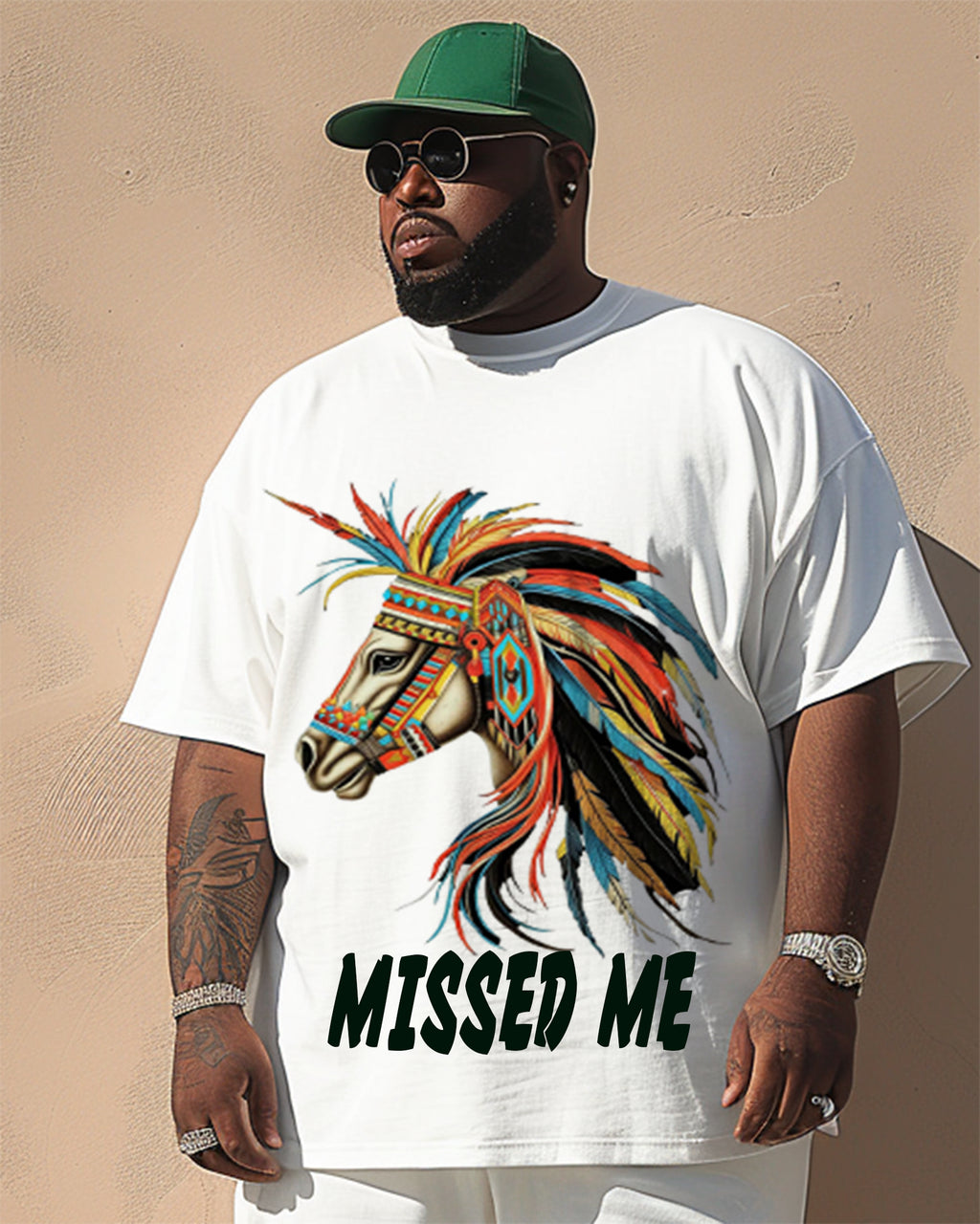Big & Tall Graphic Two-piece Set for big men view 2