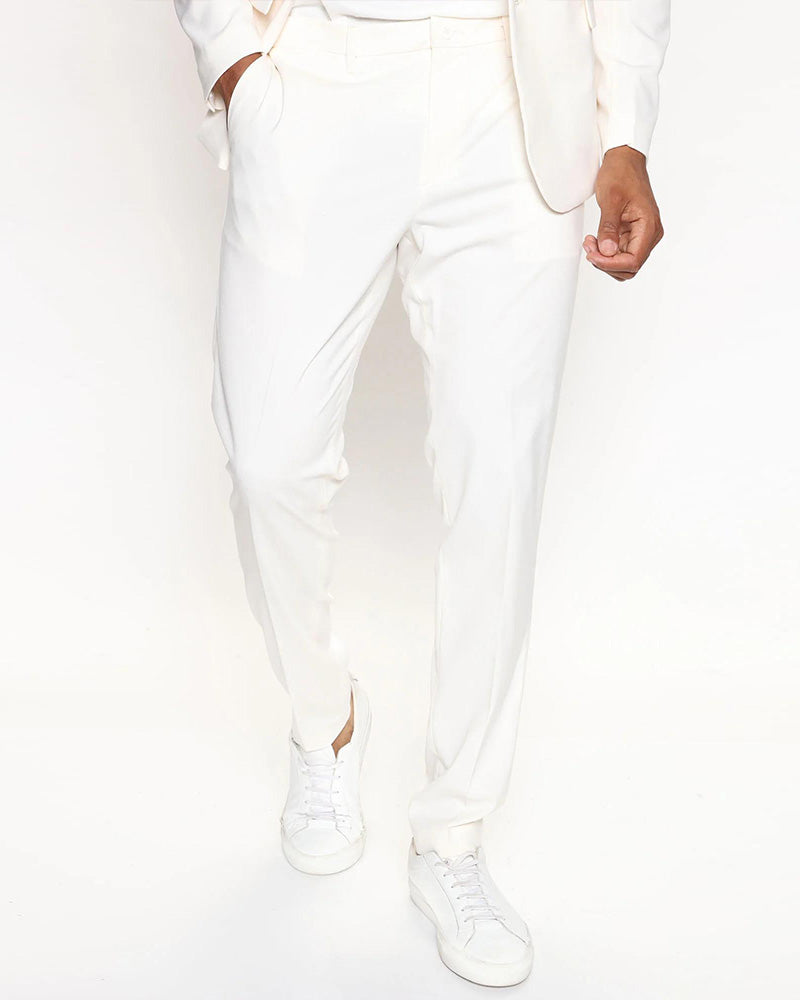 Big & Tall Solid Color Business Casual Two-piece Set for big men view 12