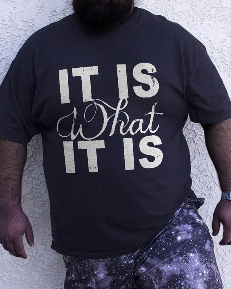 Big & Tall Graphic Streetwear T-Shirt for big men view 1