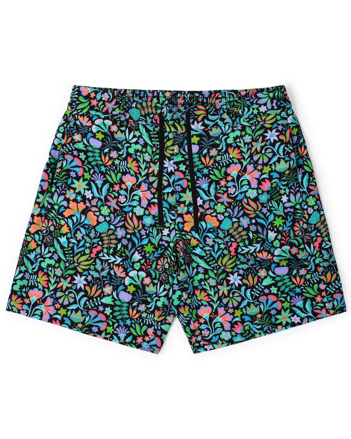 Big & Tall Hawaiian Tropical Colorblock Shorts for big men view 1