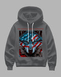Big & Tall Gray Graphic Hoodie for big men