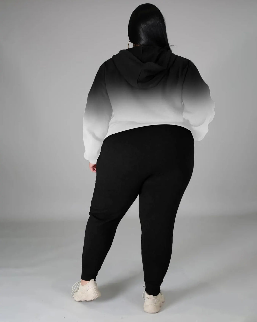 Big & Tall Gradient Hoodie Sweatpants Set for big men view 5