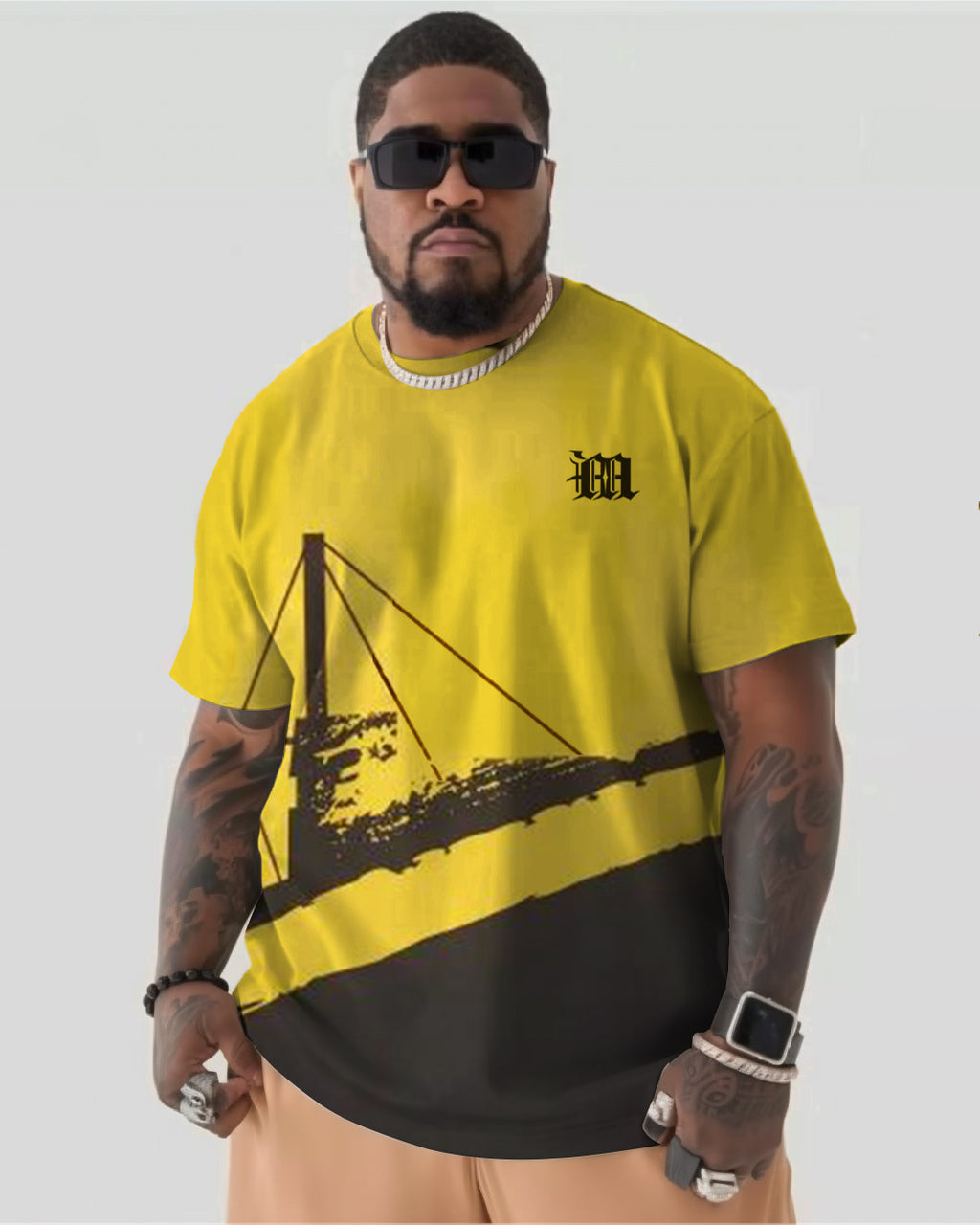 Big & Tall Solid Color T-Shirt for big men view 1