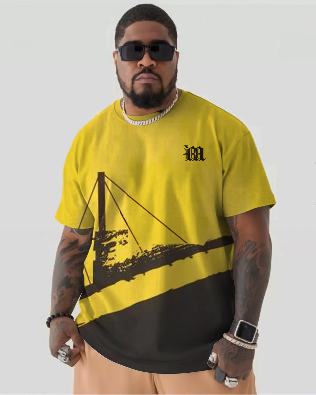 Big & Tall Solid Color T-Shirt for big men view 1