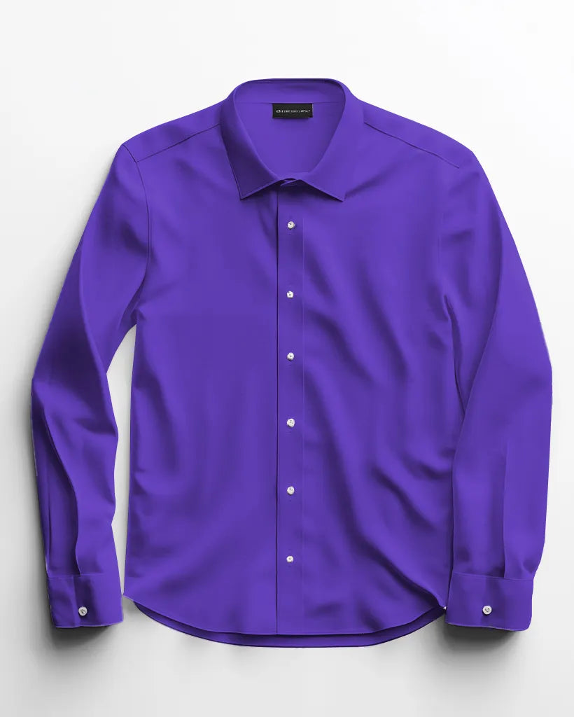 Big & Tall Solid Color Shirt Pants Set for big men view 29