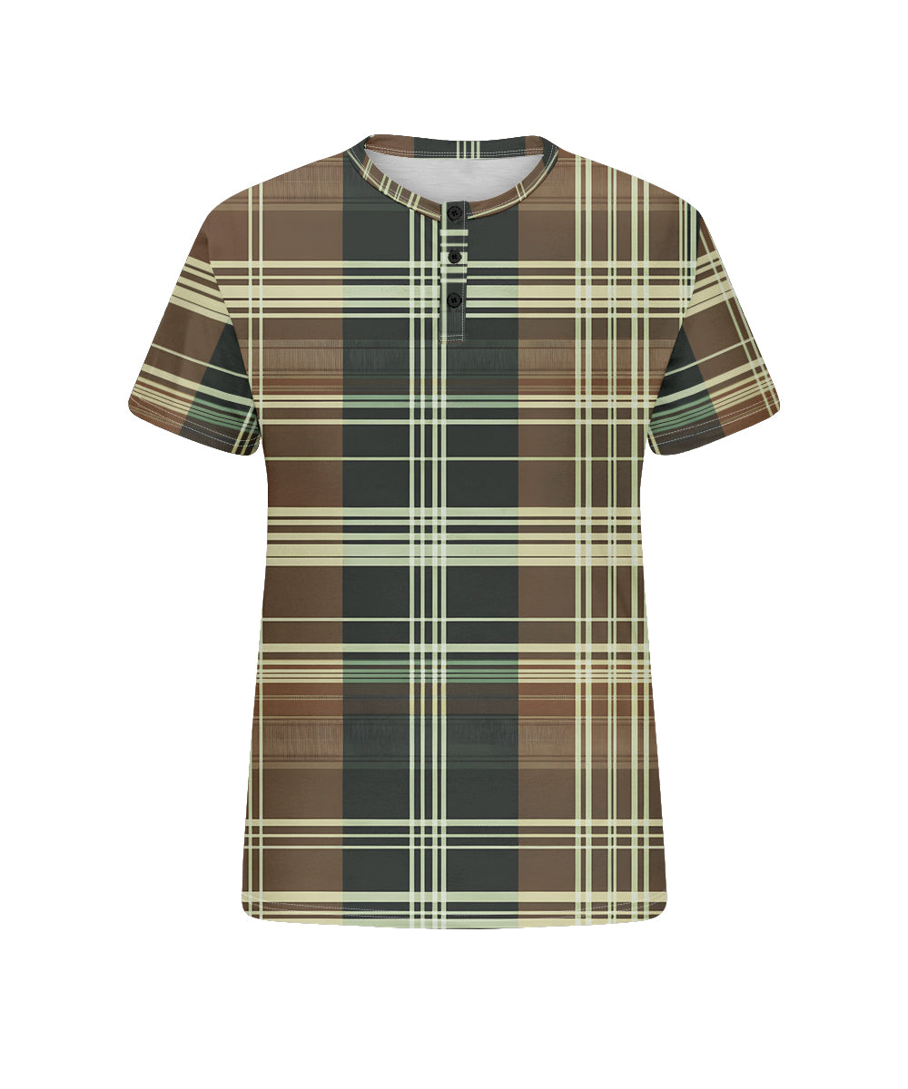 Big & Tall Green Plaid Graphic T-Shirt for big men view 4