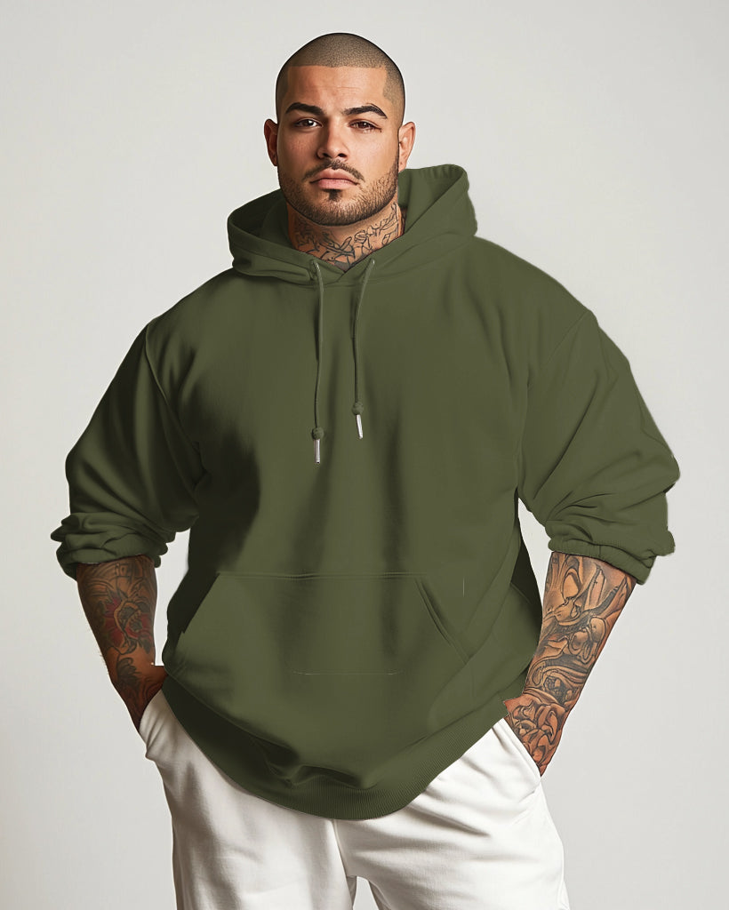 Big & Tall Men's Oversized Cotton Hoodie view 7