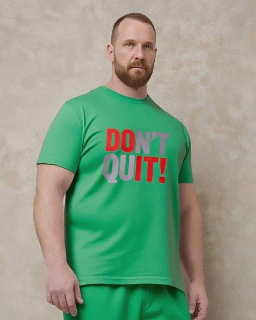 Big & Tall Graphic Streetwear Two-piece Set for big men view 10