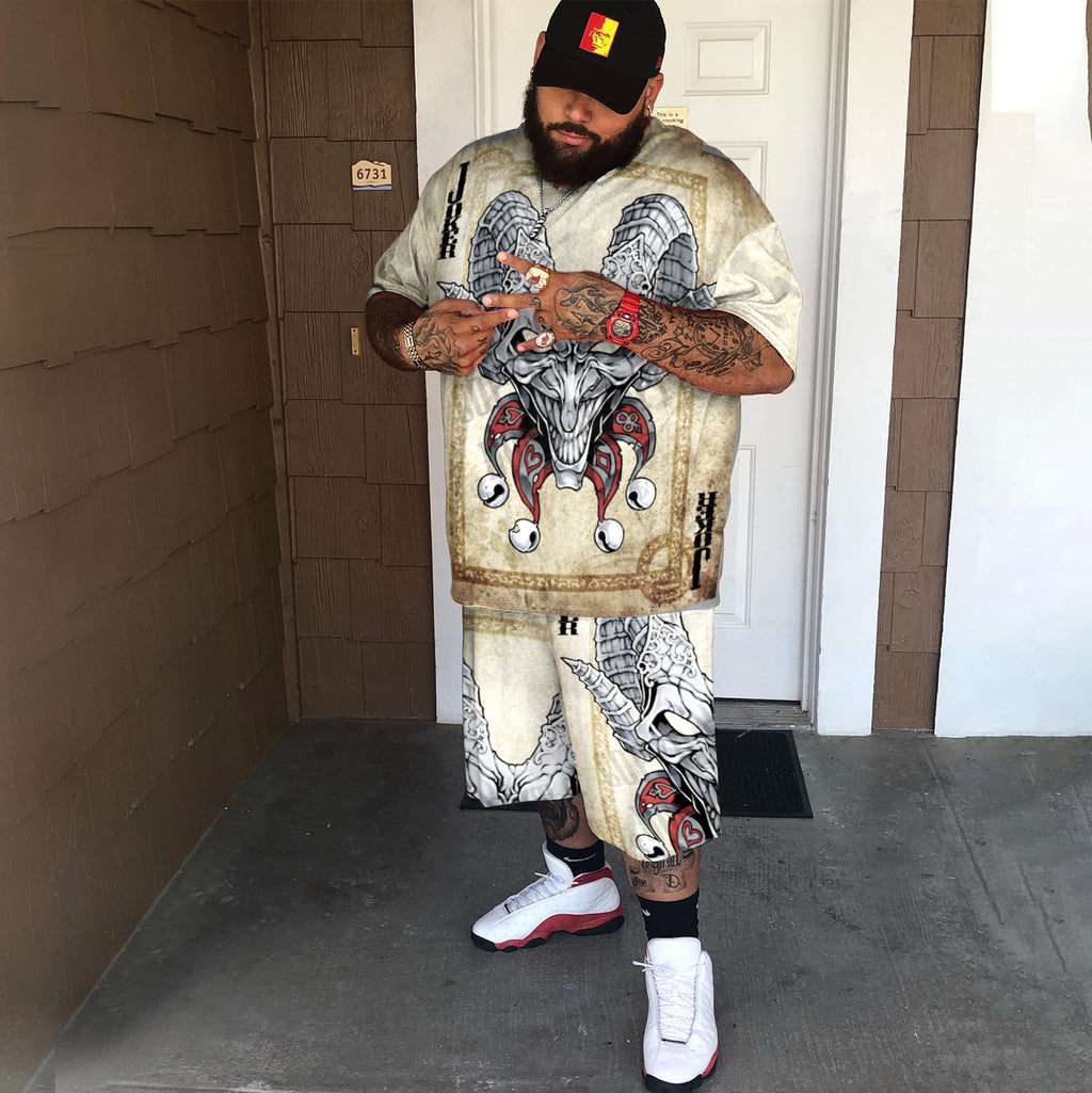 Big & Tall Streetwear Two-piece Set for big men view 2